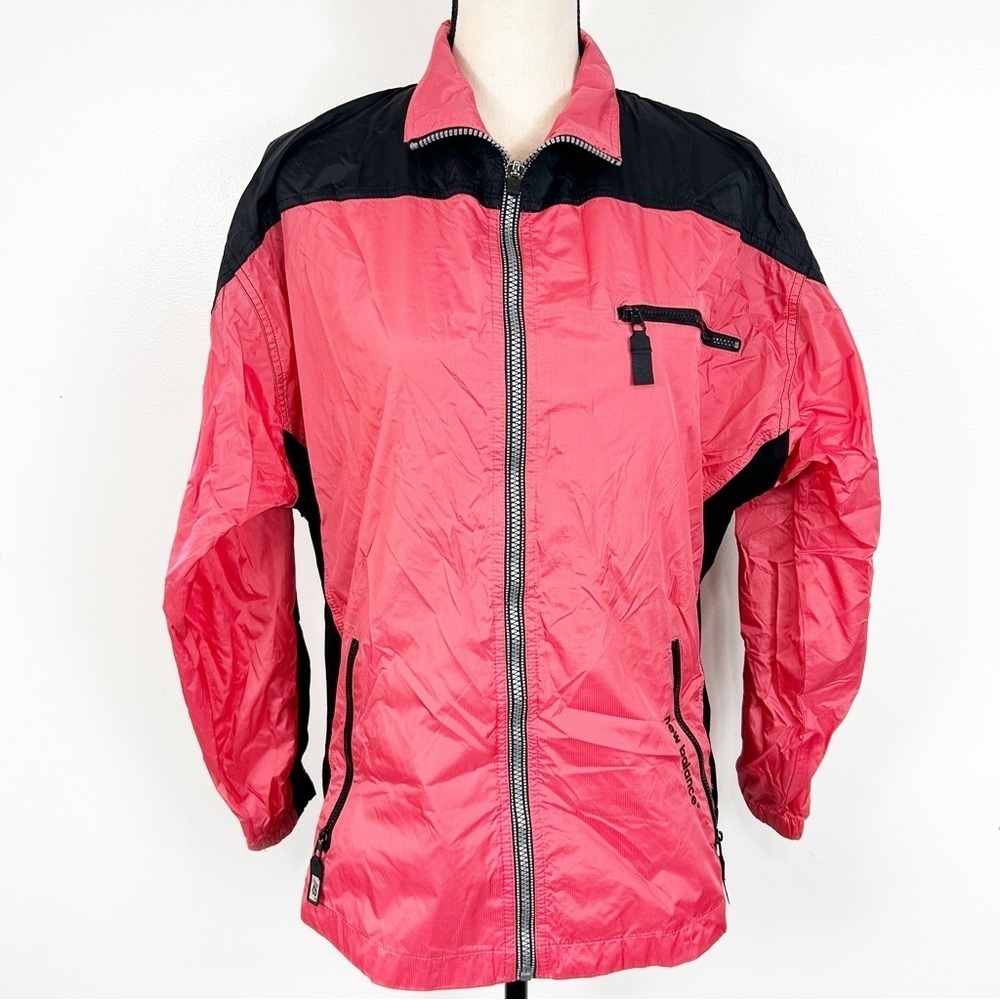 New Balance Y2K Pink and Black Track Jacket Small